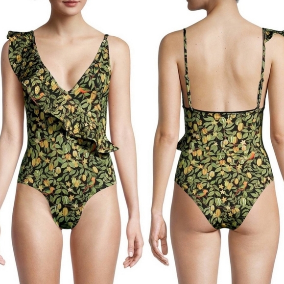 NWT Farm Rip Ruffle Star Fruit Swimsuit - Picture 3 of 9